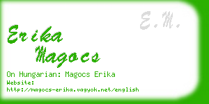 erika magocs business card